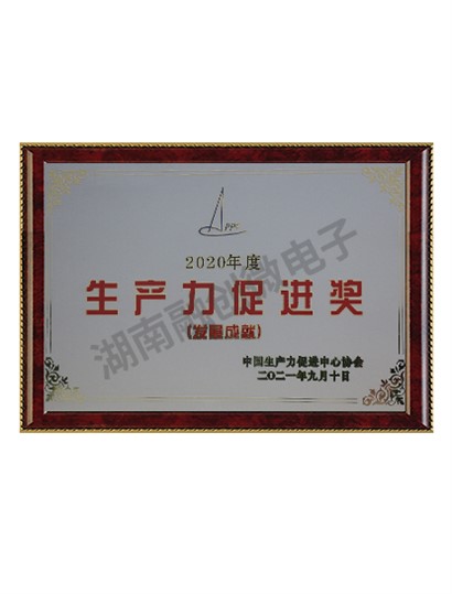 生產(chǎn)力促進(jìn)獎(jiǎng)（發(fā)展成就）